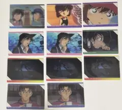 名探偵コナン 場面写トレーディングクリアカード 黒羽快斗 中森青子 灰原哀 蘭