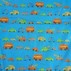 車柄　プリント 　綿生地　110cm×65cm　ホーミーコレクション