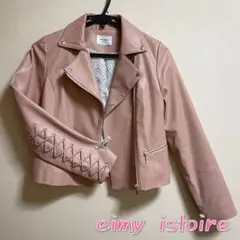 ꫛꫀꪝ✧‧˚ eimy istoire レースアップフェイクレザーライダース