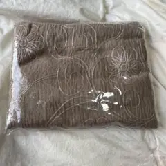 新品　未使用　大判　ショール　ベージュ　花柄