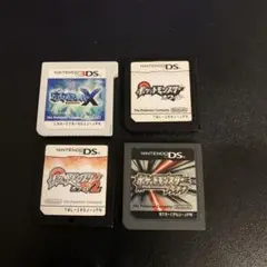 専用 ポケモンゲームソフト Xなど4本セット