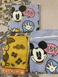 新品ミッキーマウス 、プーさんタオルセット 3枚