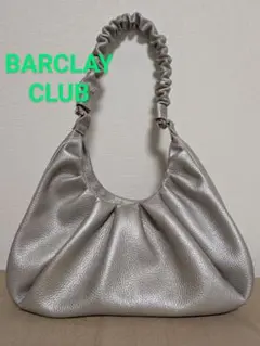 【美品】BARCLAY CLUB(バークレークラブ)ハンドバック シルバー