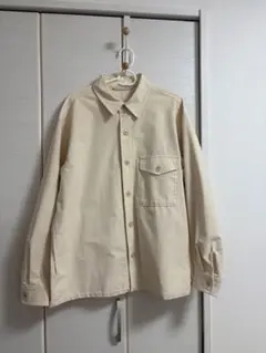 UNIQLO ベージュ オーバーシャツジャケット XL