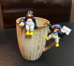 ペンギン フィギュア付き マグカップ
