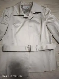 22 OCTOBRE ベージュ ベルト付きジャケット