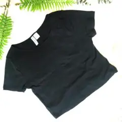 DIVIDED♡H&M　BASIC♡カットソー【M】♡クロップ♡Tシャツ♡シアー
