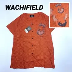 【レア 1点物】ワチフィールド ダヤン 半袖シャツ だやだぼ ドット ノーカラー