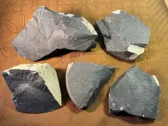 【神秘素材】サヌカイト原石約5kg （素組56）天然石　讃岐石　工作　教材　置物