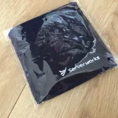 Serverworks ハンドタオル　ネイビー　ロゴ