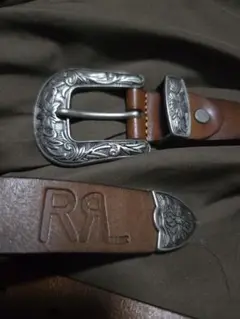 RRL ブラウン　レザーベルト