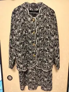 TWO ANGLE 入学式 卒業式フォーマルスーツ 花柄刺繍セットアップ 17号