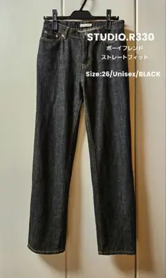 【レア商品】STUDIO.R330　ボーイフレンドストレートフィット　デニム