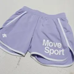 良品レディースM★DESCENTEMove Sport ラベンダー ハーフパンツ