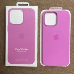 新品•純正互換品 iPhone 16 Pro Max シリコンケース ピンク