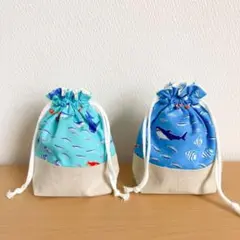 コップ袋 ＊ おさかなの天国 ＊ 選べる2colors
