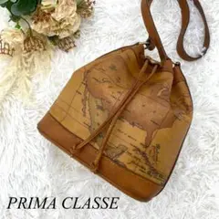 PRIMA CLASSE プリマクラッセ ショルダーバッグ 巾着 地図柄