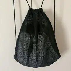 ノームコア ナップサック 古着 巾着 y2k メッシュ バッグリュック 黒