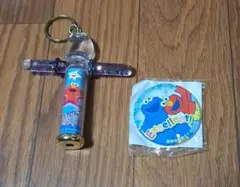 USJ セサミストリート　エルモ　万華鏡　キーホルダー　バッチ　セット　匿名配送