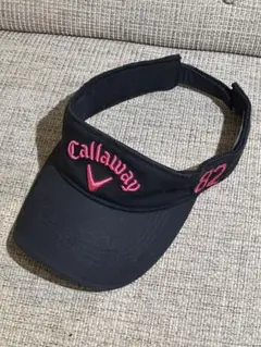 Callaway バイザー 黒/ピンク 82