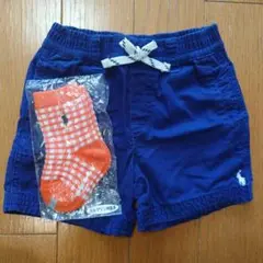 ネイビーショートパンツと靴下セット