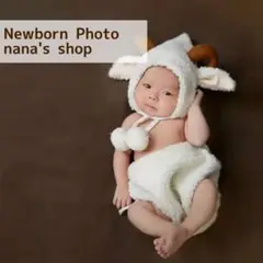 羊パンツ ニューボーンフォト撮影衣装 ひつじ帽子 赤ちゃん ベビーフォト