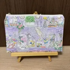 フラットポーチ ユキエモン キャビネット パープル