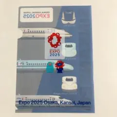 大阪・関西万博ラッピング新幹線　ミャクミャク　イコちゃんコラボクリアファイル