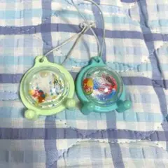 キョロちゃん おっとっと ウォーター ドーム キーホルダー 2点