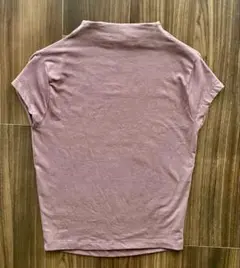 ZARA ハーフネックTシャツ　ブラウン　レディースM