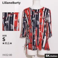 ★美品★ LilianeBurty トップス　カットソー　七分袖　トリコロール
