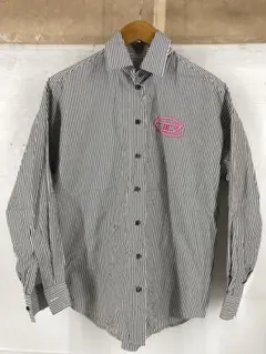 T293 DIESEL ストライプシャツ メンズ サイズ40 美品