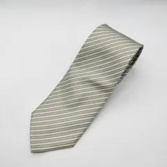 Formal Tie ストライプ ネクタイ アイボリー　シルク