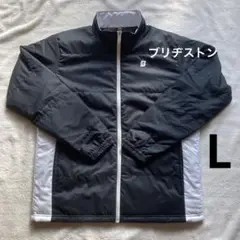 ブリヂストン ゴルフウェア フルジップ 中綿ジャケット メンズ ブラック L