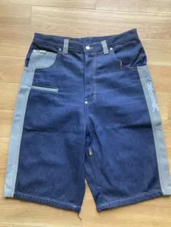新品 assassyn 麻神 34デニム ハーフパンツ アサシンジーンズ 麻超
