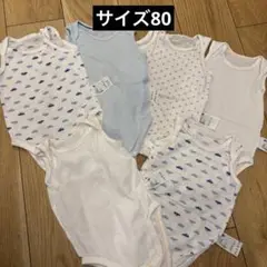 80サイズベビー肌着　メッシュ　ノースリーブ　タンク　4枚セット　UNIQLO