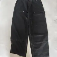 Carhartt WIP ブラック ワイドパンツ