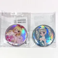 アイカツ シュガーコーデ 缶バッジ DCD いちご ユリカ 2点セット