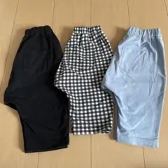 GU サマナルパンツ　7分丈　3枚セット　100