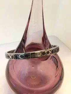 値下! COACHの紫シグネチャーバングル