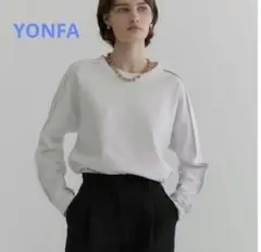 YONFA ヨンファ フラッシーLSティー フラッシールーズT ホワイト YONFA ヨンファ フラッシーLSティー フラッシールーズT ホワイト