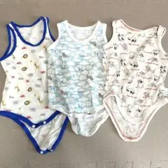 ベビー肌着 メッシュ ロンパース 3枚セット
