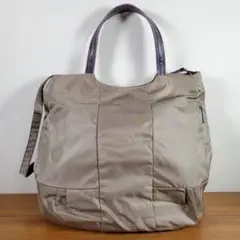 BRONTIBAY PARIS ブロンティベイパリス ナイロン バッグ 紫グレー