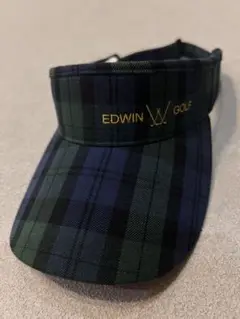 EDWIN GOLF バイザー レディース FR タータンチェック