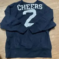 CHEERS 2 プリント トレーナー XS-SMALL