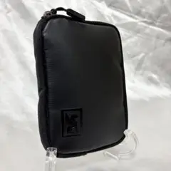 【廃盤品】CHROMEコンパクトウォレット ラウンドファスナー ロゴ ブラック