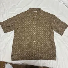 GU 幾何学模様 半袖シャツ M
