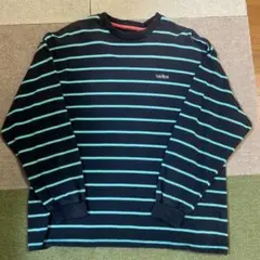 nauticaボーダーロングシャツMサイズ
