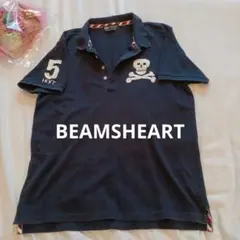 ♡♡BEAMS HEART ネイビー ポロシャツ L