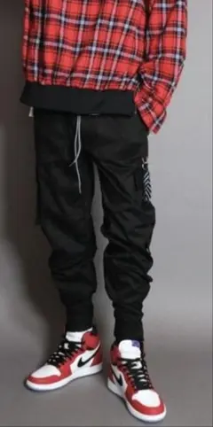 LAUL BTS着用　カーゴパンツ ブラック　M